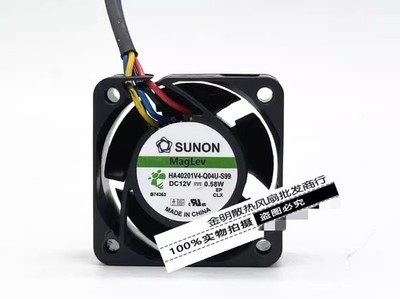 1 pcs SUNON HA40201V4-Q04U-S99 12V 0.58W Silent PWM Speed Control Cooling Fan 4C