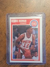 1989-90 Fleer - Dennis Rodman #49 Detroit Pistons NBA Basketball Card