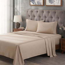 Superior 300 Thread Count Egyptian Cotton Sheet Set Solid Bedroom Sheets