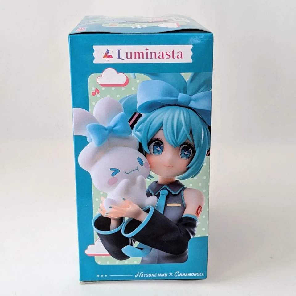 Figura HATSUNE Miku X CINNAMOROLL Luminasta SEGA SANRIO de Japón Foto 4 de 4
