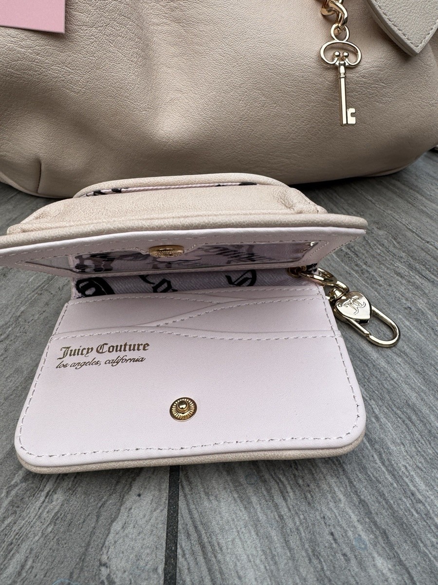 Juicy Couture ROLLING ON SATCHEL Sandstone Purse Bag & Wallet