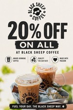 20% OFF Black Sheep Coffee