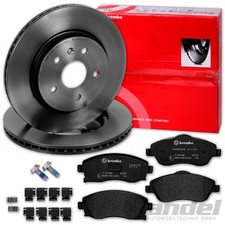 brembo BREMSSCHEIBEN 240mm + BELÄGE VORNE passend für OPEL CORSA C mit ABS