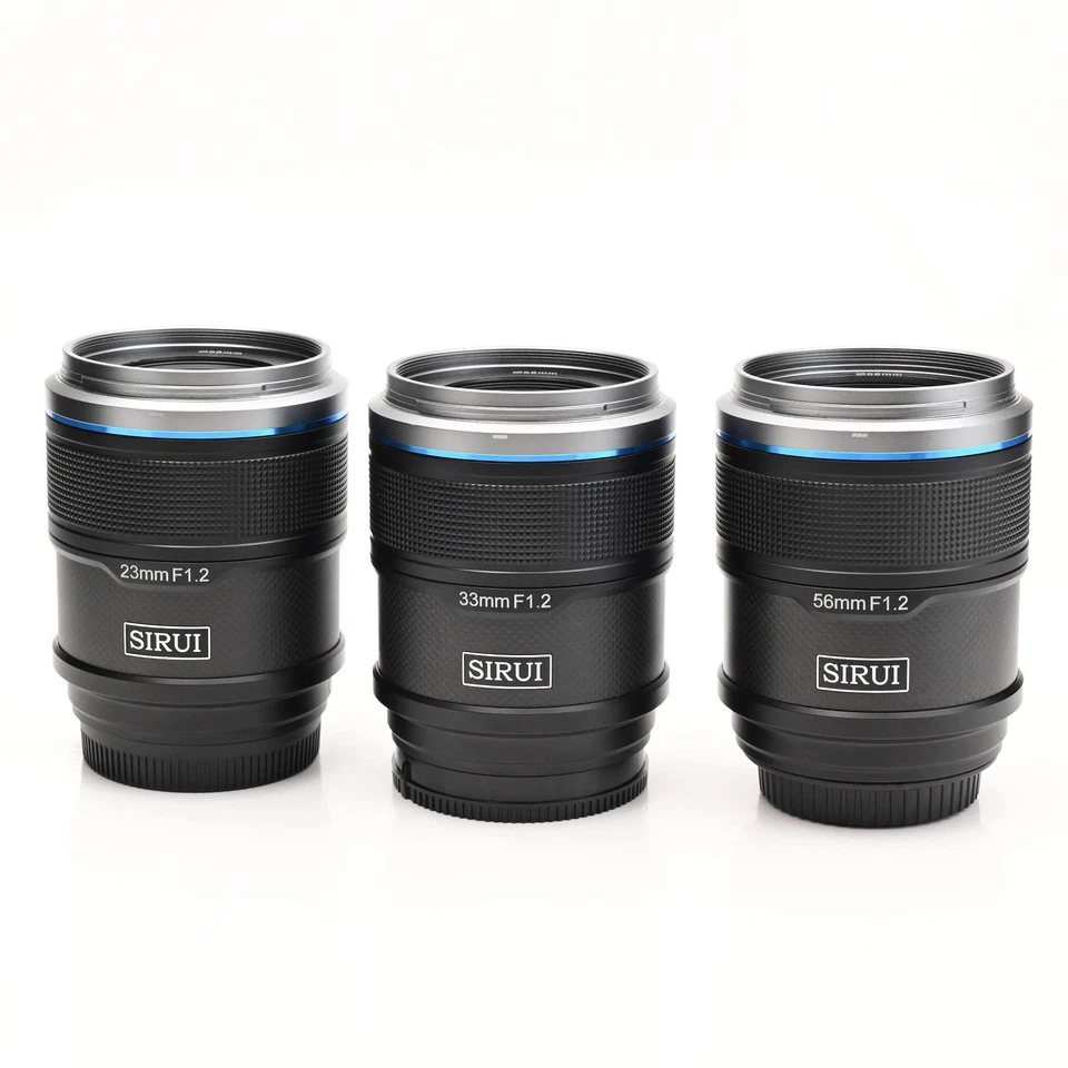 Sirui Sniper 23mm, 33mm, 56mm f1.2 Autofocus Lens Set Sony E-Mount #494 - Image 2 of 4