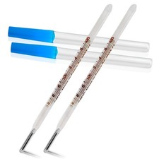 2PCS Oral Thermometer for Adults  Kids - Glass Rectal Thermometer - Accurate 