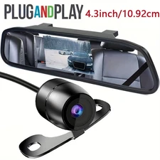 4.3" Mirror Display,Reverse Image,High-definition Car Mounted Rearview Camera