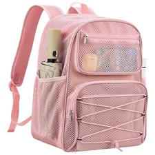 Paxiland Mesh Backpack Heavy Duty See Through Mesh Bookbag Large Backpack for...