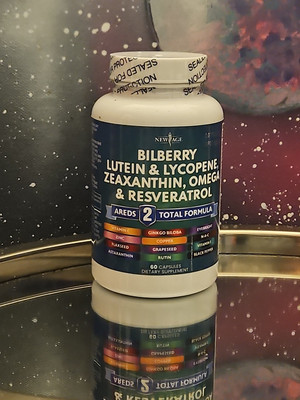 Bilberry Eye Health Vitamins 6000mg Lutein&Zeaxanthin 40mg Lycopene exp 7/26