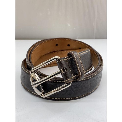 Used GUCCI◆Belt/Leather/BRW/Men's/201766・1476・95・38