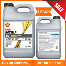 2 Pack Shell Rotella T5 Synthetic Blend 10W-3...