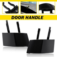 2pcs Exterior Front Black Door Handle Left Right Metal For Honda Cr-z 2011-2016