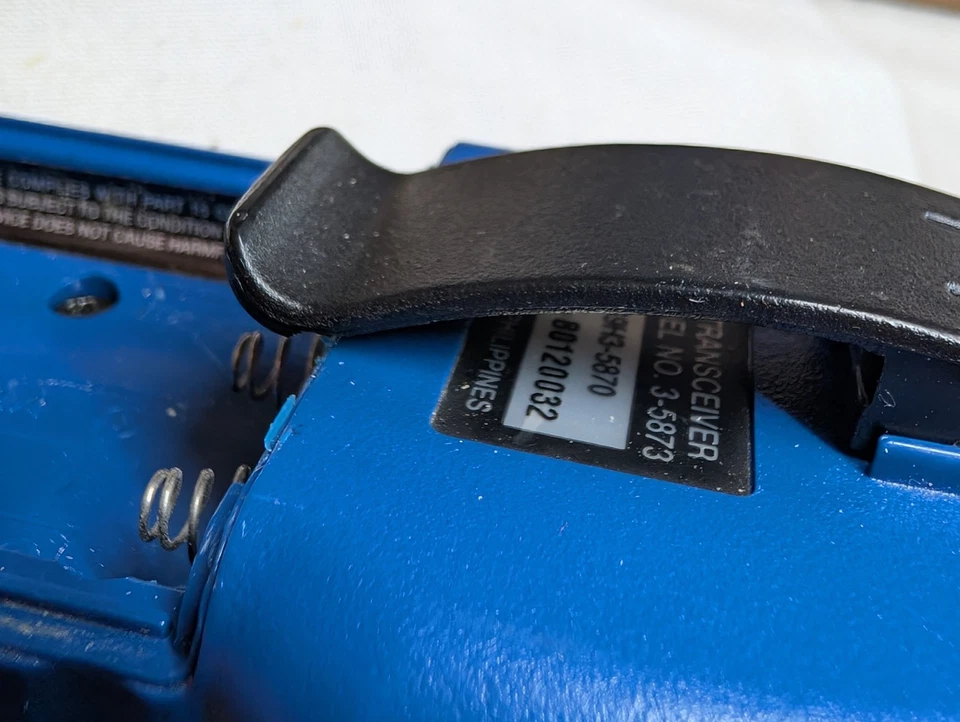 Radio Walkie Talkie General Electric 3-5873 Azul FM Dos Vías Uno Funciona Foto 4 de 4