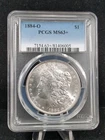1884 O $1 Morgan Dollar PCGS MS63+  White #5733