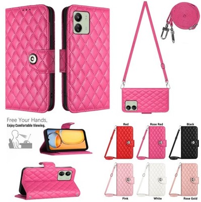 For Redmi and Xiaomi ''All'' Series Magnetic Leather Card Wallet Case W/ Lanyard