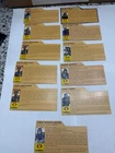 GI Joe 11 file cards.cobra troopers, officers, Air trooper & paratrooper