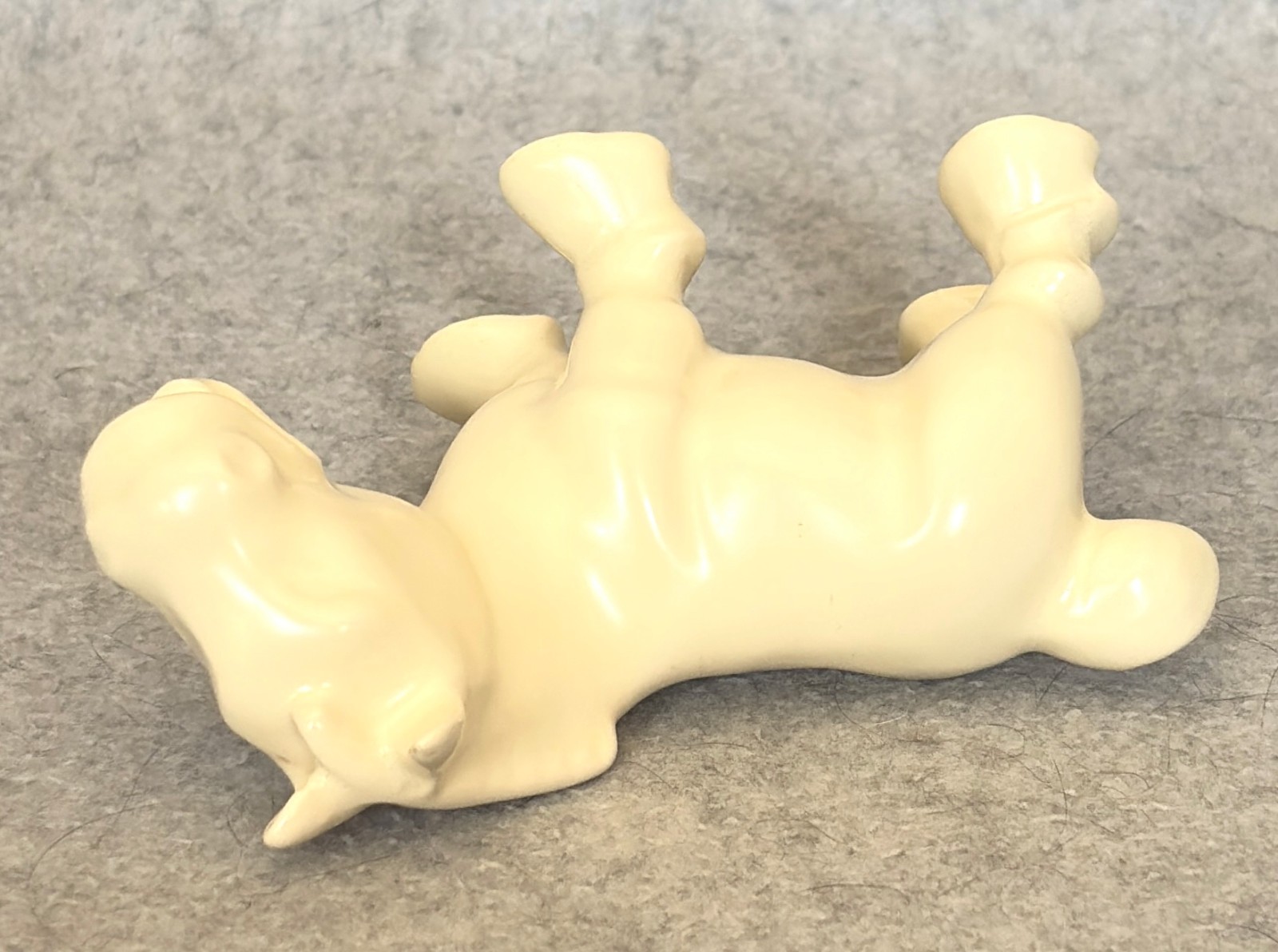 Metlox Pottery 'Miniatures' No. 59-G Horse figurine 4.5" EX!  Satin White glaze