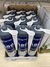 Bostik A80 Acrylic Decorators Chalk White Pack of 12 UK Seller