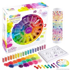 Crayola Creations Color Theory Bead Kit, Multicolored 2,000 Bead Set  Wheel
