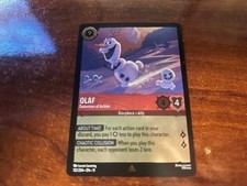 Disney's Lorcana Winterspell Olaf Snowman of Action 122/204 Rare Cold Foil NM