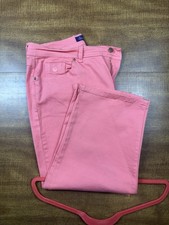 Gloria Vanderbilt Amanda Capri Jeans Pink Size 16 98 Cotton