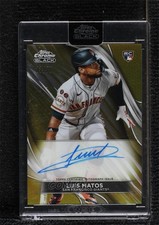 2024 Topps Chrome Black Auto Gold Refractor 13/50 Luis Matos #CBA-LM Auto 5i3