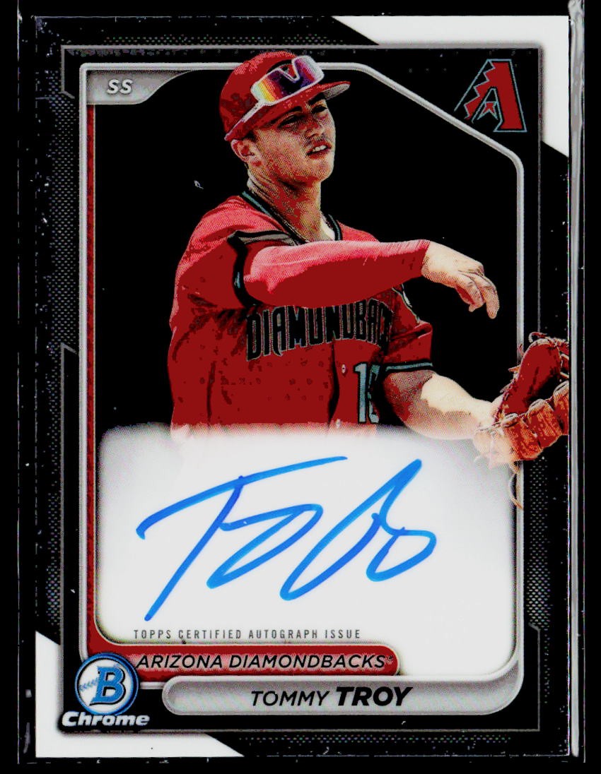 2024 Bowman Chrome Prospect Auto Tommy Troy #CPA-TT Arizona Diamondbacks