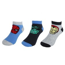 Textiel Trade Boy's Marvel Superhero Sneaker Socks 3 Pack 