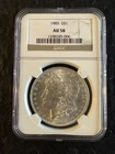 1885 Morgan Silver Dollar $1 - NGC AU58 - Philadelphia