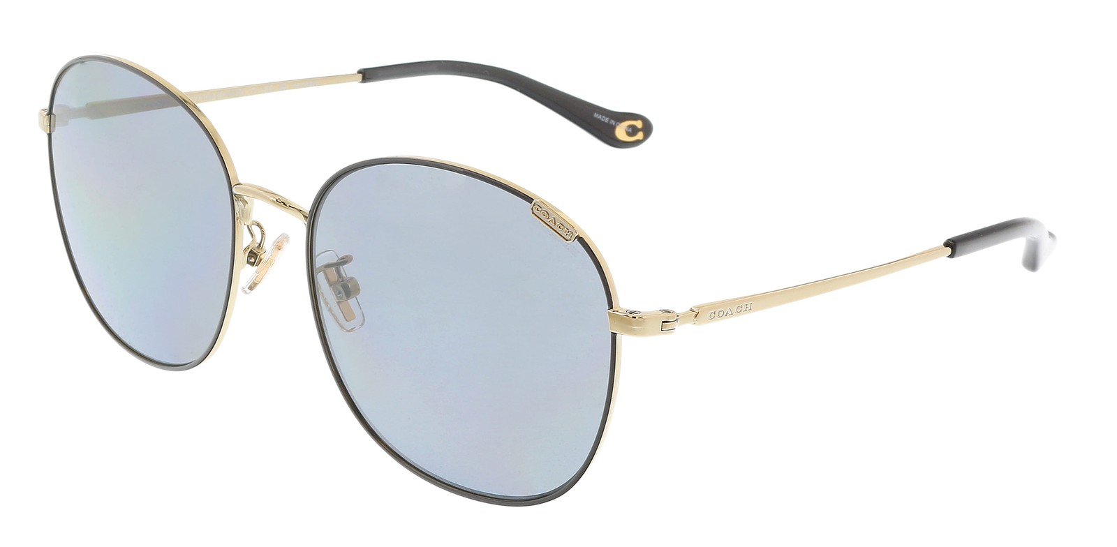 Coach 0HC7134 934681 Черные круглые солнцезащитные очки в полной оправе 13990₽