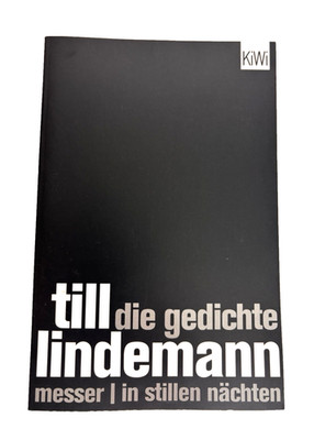 Die Gedichte. Messer - In stillen Nächten - Till Lindemann - Mangelexemplar GUT
