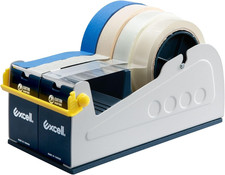 Excell Heavy Duty Steel Desk Tape Dispenser 4" Wide with Safety Blade Cover, D