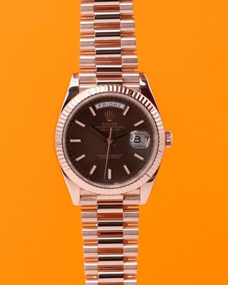 Rolex Day Date 40mm 228235 Rose Gold Chocolate Dial 2018 