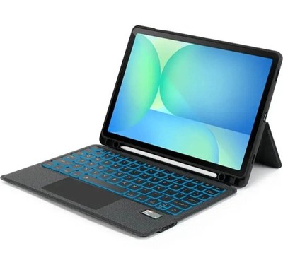 Black Tablet Keyboard Folio Case Cover with Stand