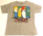 Adventure Time T-Shirt XXL 80/20 Children Finn Jake Ice King BMO Gray Tv cartoon