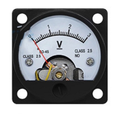 Clear Scale Dial DC Voltmeter with Accurate and Responsive Pointer Indicator