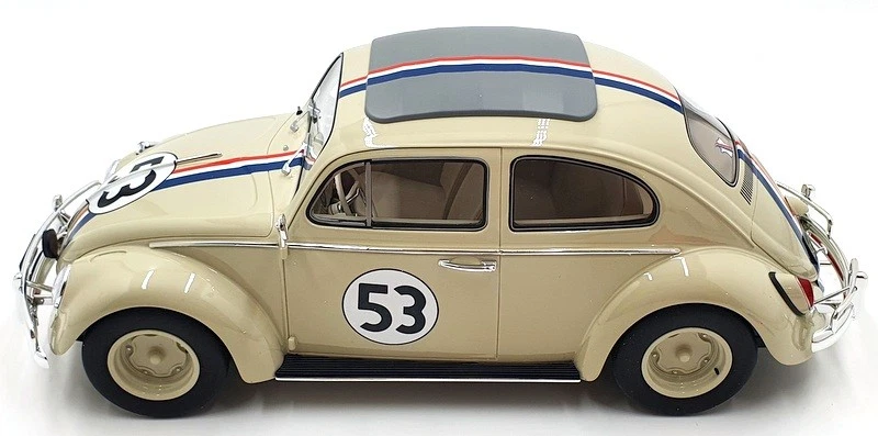 Schuco 1/12 Scale Resin 45 004 6200 - Volkswagen Kafer Rallye #53 Beetle Herbie - Image 4 of 4