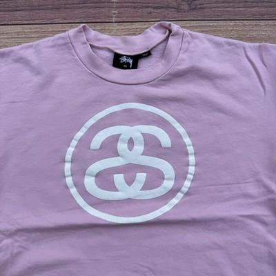 Vintage Stüssy Chanel Logo Pink Skate Sweatshirt Sz XS Crewneck