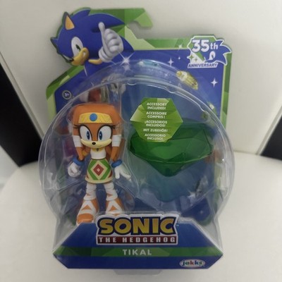 Jakks Pacific TIKAL w/ Master Emerald 35th Anniversary Sonic The Hedgehog Figure