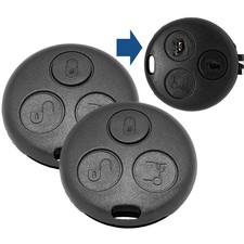 2X Qualität Auto Schlüssel Gehäuse für Smart Fortwo 450 98-07 Fernbedienung OE#