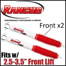 Rancho Front Shocks Absorbers Pair Fits 1984-2001 Jeep Cherokee W2.5-3.5 Lift Rancho Front Shocks Absorbers Pair Fits 1984-2001 Jeep Cherokee W2.5-3.5 Lift
