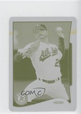 2014 Topps Mini Printing Plate Yellow 1/1 Scott Kazmir #371 0w4