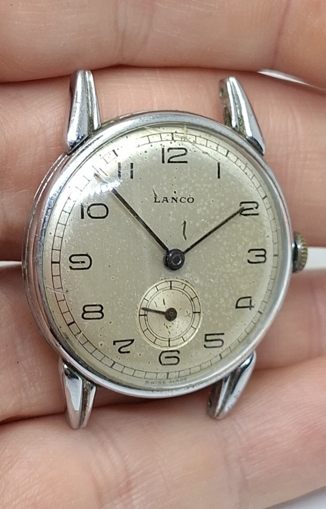 LANCO STYLE MILITARY LANGENDORF 1022 OROLOGIO VINTAGE WATCH MONTRE UHR RELOJ