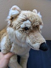 Go! Games Large 14-18" Floppy Timber Wolf Plush Stuffed Animal Toy Realistic 