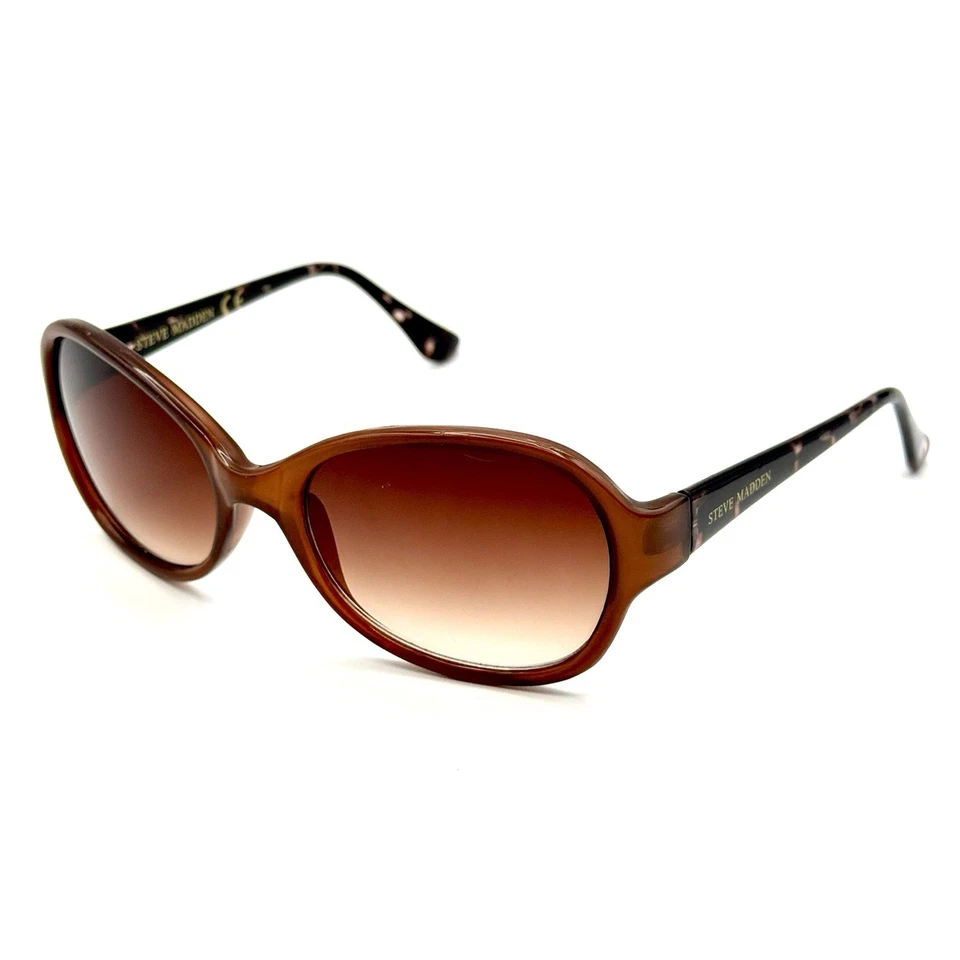 Gafas de sol Steve Madden Designer ovaladas S1093-Bran marrón con marco de tortuga lentes Foto 4 de 4
