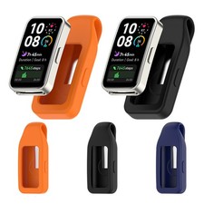 Silicone Protective Cover Case with Clip for HUAWEI Band 10 /9/8