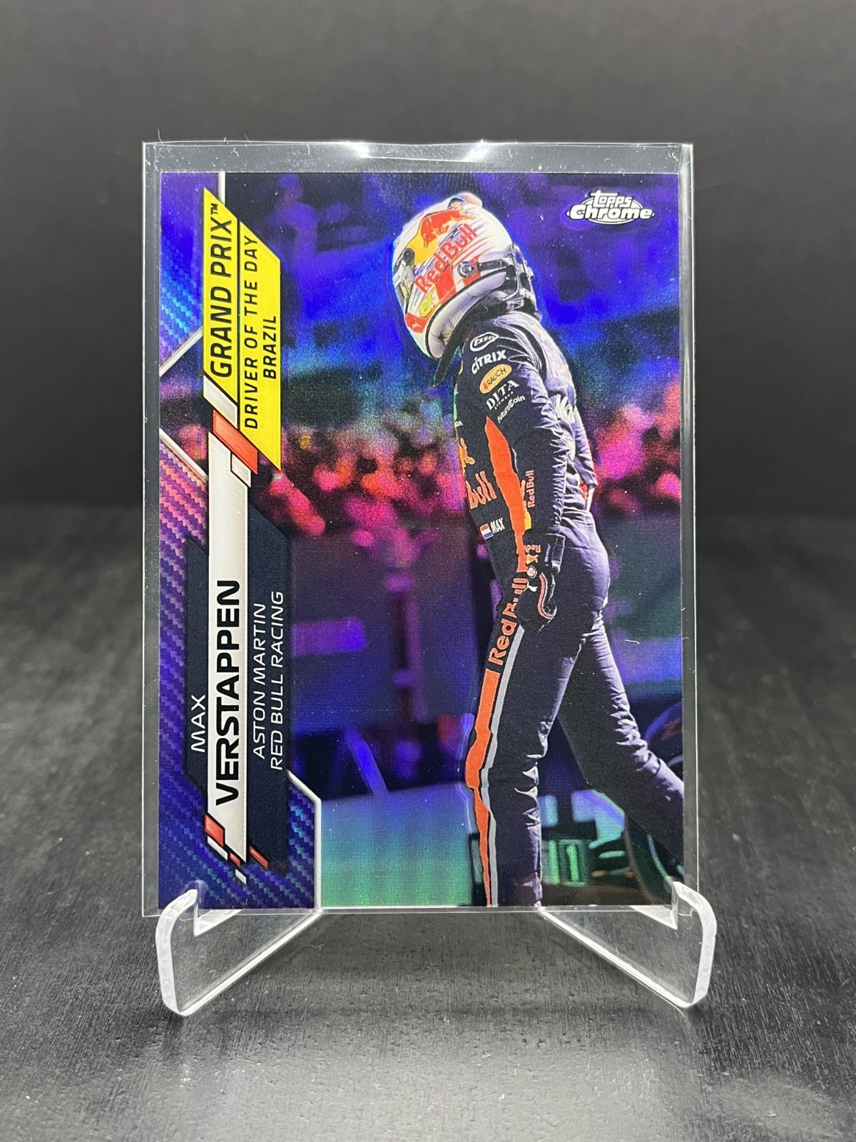 2020 Topps Chrome Formula 1 F1 Max Verstappen Purple Refractor 223/399 #173