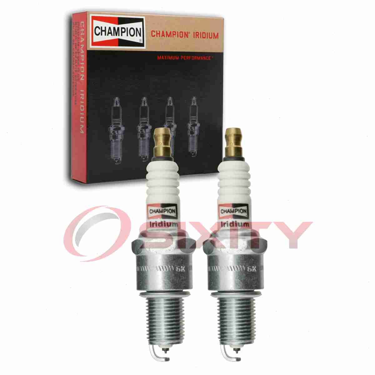 2 pc Champion Iridium 9007 Spark Plugs for RN10WYPB5 2115 18825-11101 ar