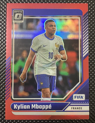 Panini 2024-25 Donruss FIFA Optic Kylian Mbappé France Red Prizm /299 France