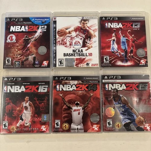 PlayStation 3 Games Basketball NBA NCAA Lot Of 6