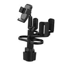 Cup Snack Smartphone Station Expandable Base Vehicle Accessory Non Slip Padding
